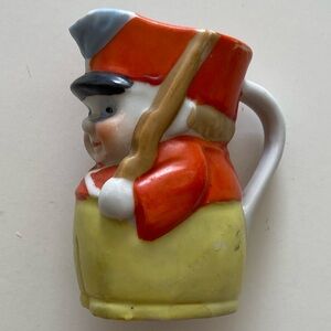 Vintage Toby tiny soldier creamer